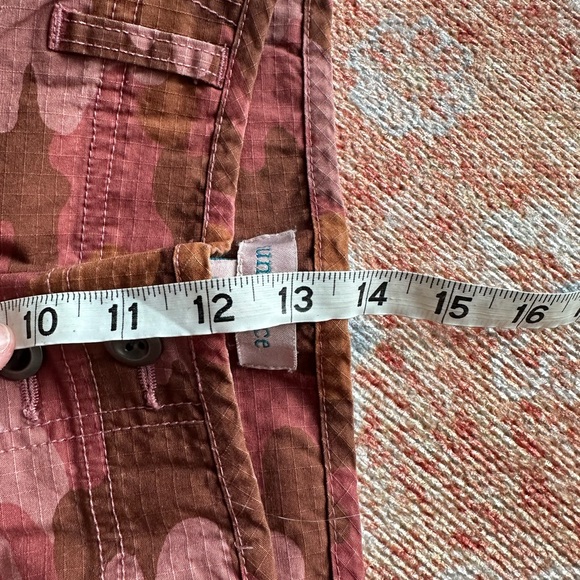 Sundance Quincy Ripstop barrel leg pants pink brown camo size P10 - Picture 7 of 8